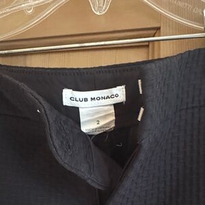 Club Monaco black Textured shorts